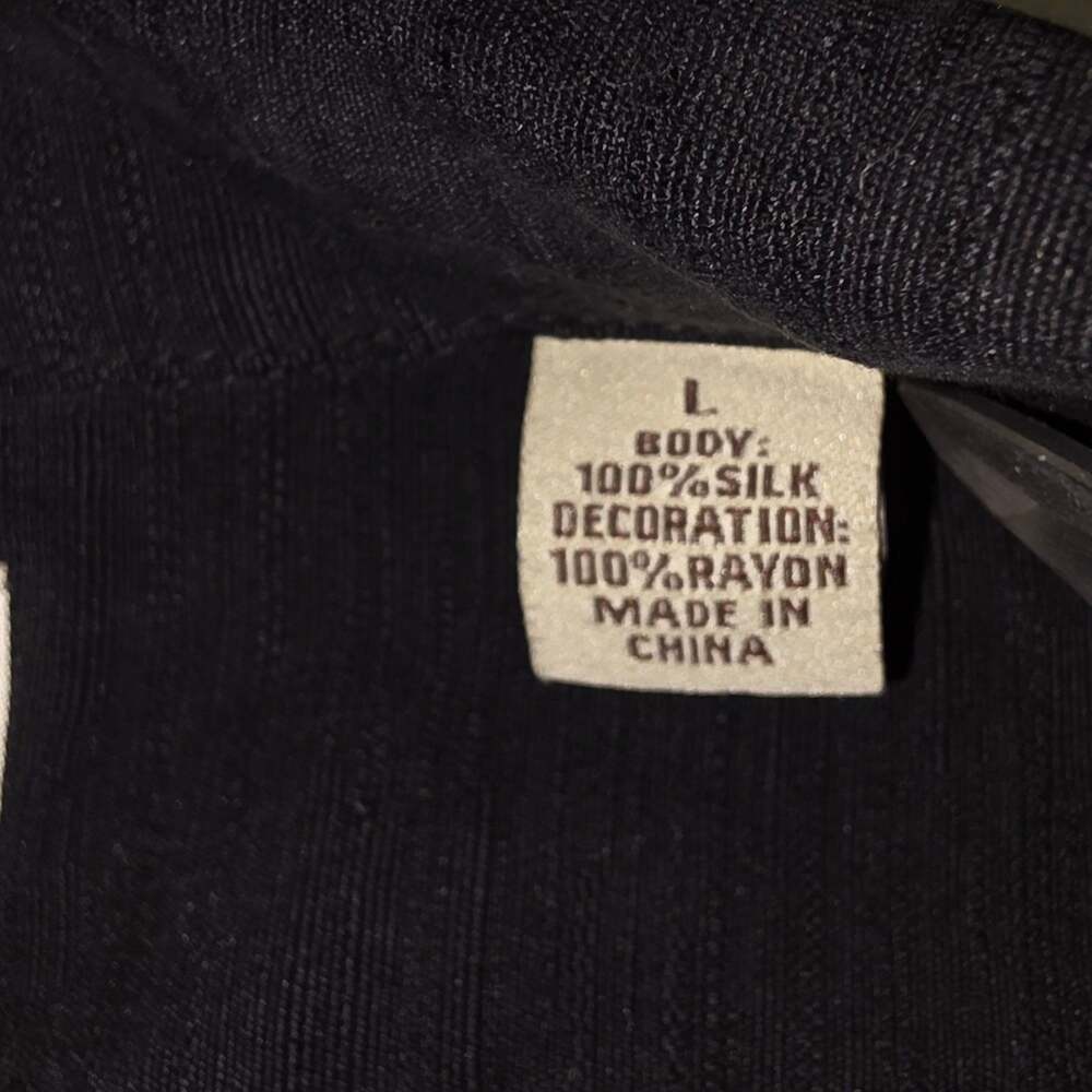 Tommy Bahama Men's Black 'Wine a Little' embroidered shirt large - Picture 4 of 10